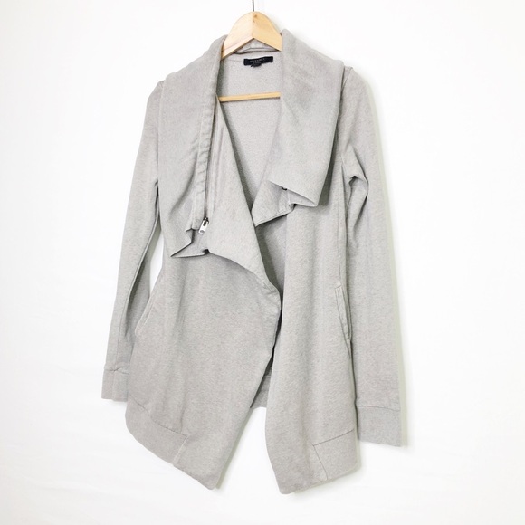 All Saints grey diagonal, open closure jacket - Picture 6 of 10